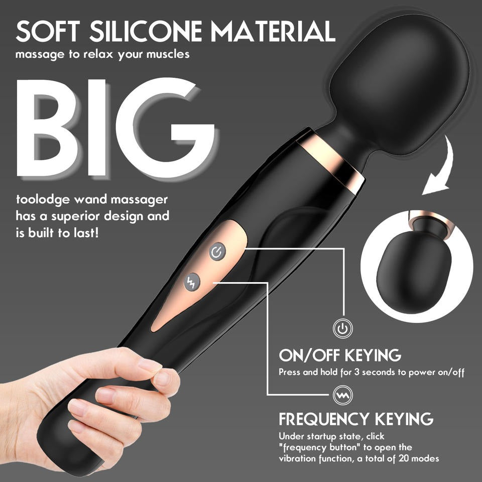 Luxury Giant 10 Frequency Powerful Wand Vibrator VIGOR MARKET Luxury Giant 10 Frequency Powerful Wand Vibrator VIGOR MARKET