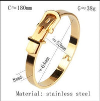 Belt Bracelet High Quality Electroplated Gold Bangle