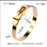 Belt Bracelet High Quality Electroplated Gold Bangle (Bulk 3 Sets)
