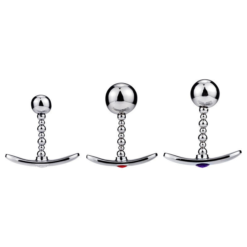 Diamond Metal Anal Beads Butt Plug Massage Toy