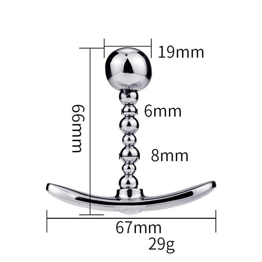 Diamond Metal Anal Beads Butt Plug Massage Toy