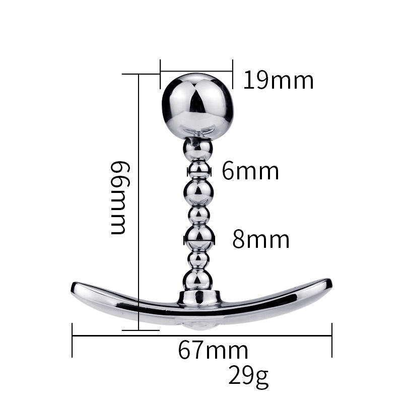 Diamond Metal Anal Beads Butt Plug Massage Toy(Bulk 3 Sets)