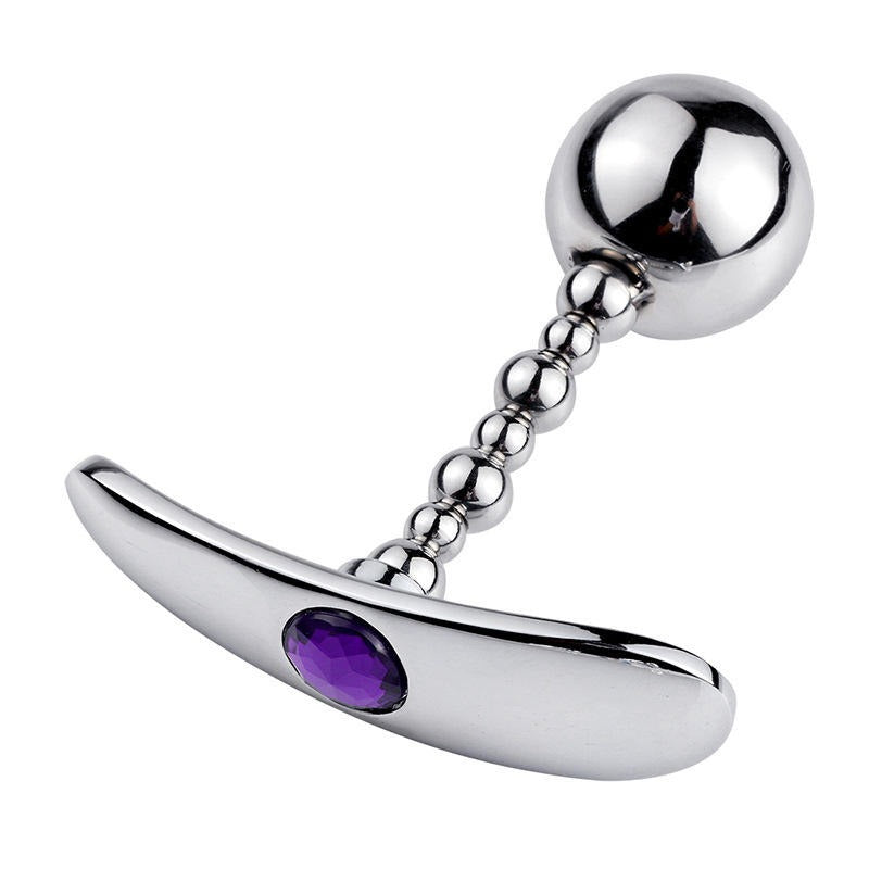 Diamond Metal Anal Beads Butt Plug Massage Toy