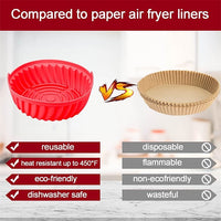 Reusable Non-stick Food Grade Silicon Oven Pan Air Fryer