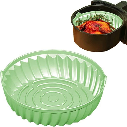 Reusable Non-stick Food Grade Silicon Oven Pan Air Fryer(Bulk 3 Sets)