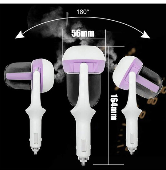 Mini Car Charger Port Air Humidifier Travel Portable Ultrasonic Aroma Mist Humidifiers Air Purifying Car Humidifier