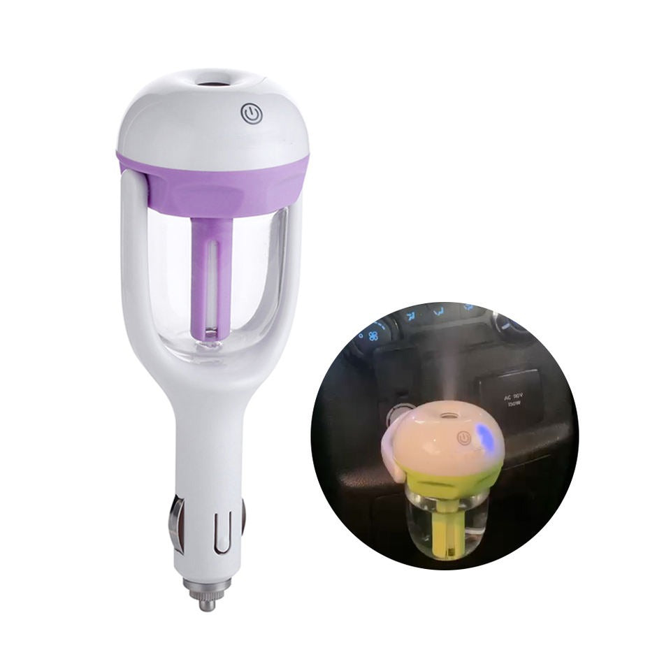 Mini Car Charger Port Air Humidifier Travel Portable Ultrasonic Aroma Mist Humidifiers Air Purifying Car Humidifier