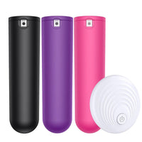Remote Control Wireless 10 Speed Rechargeable Bullet Vibrator(Bulk 3 Sets)