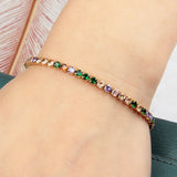 Fashion Jewelry accessories inlaid crystal stainless steel bracelet(Bulk 3 Sets)