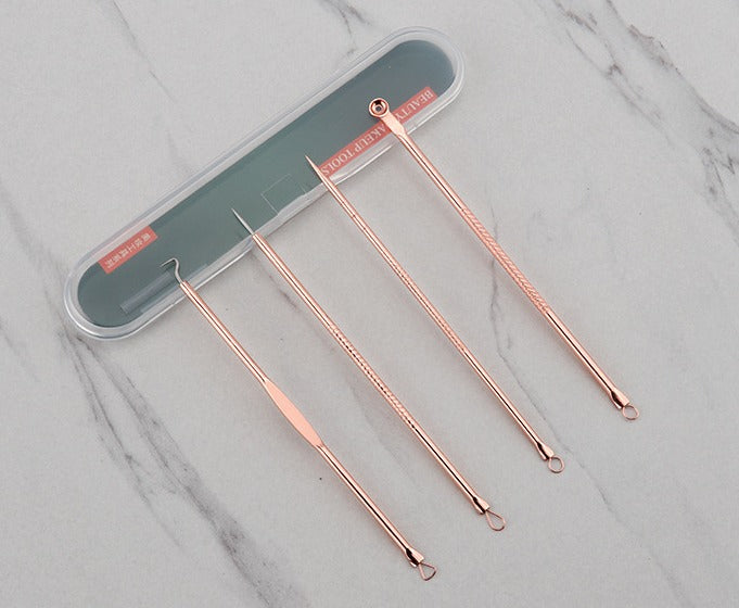 Premium Quality 4 pcs Acne Blackhead Removal Needles Stainless(Bulk 3 Sets)