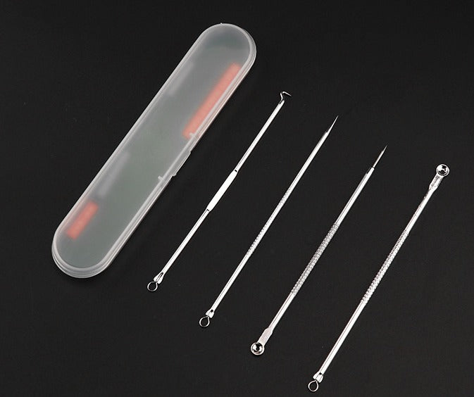 Premium Quality 4 pcs Acne Blackhead Removal Needles Stainless(Bulk 3 Sets)