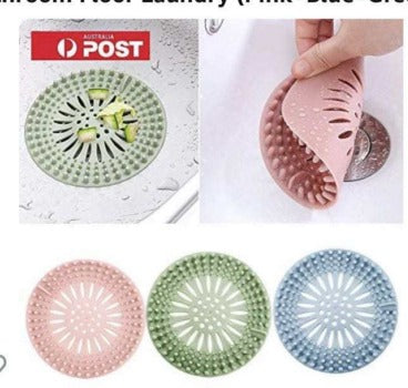 Bathroom Bathtub Hair Catcher Durable Silicone Hair Stopper Shower Drain Covers