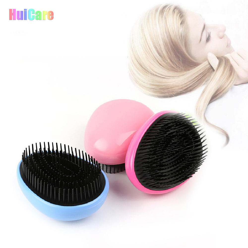 Hair Care Comb Massage Hairbrush Tangle Egg Shaped Detangling(10 Pack)