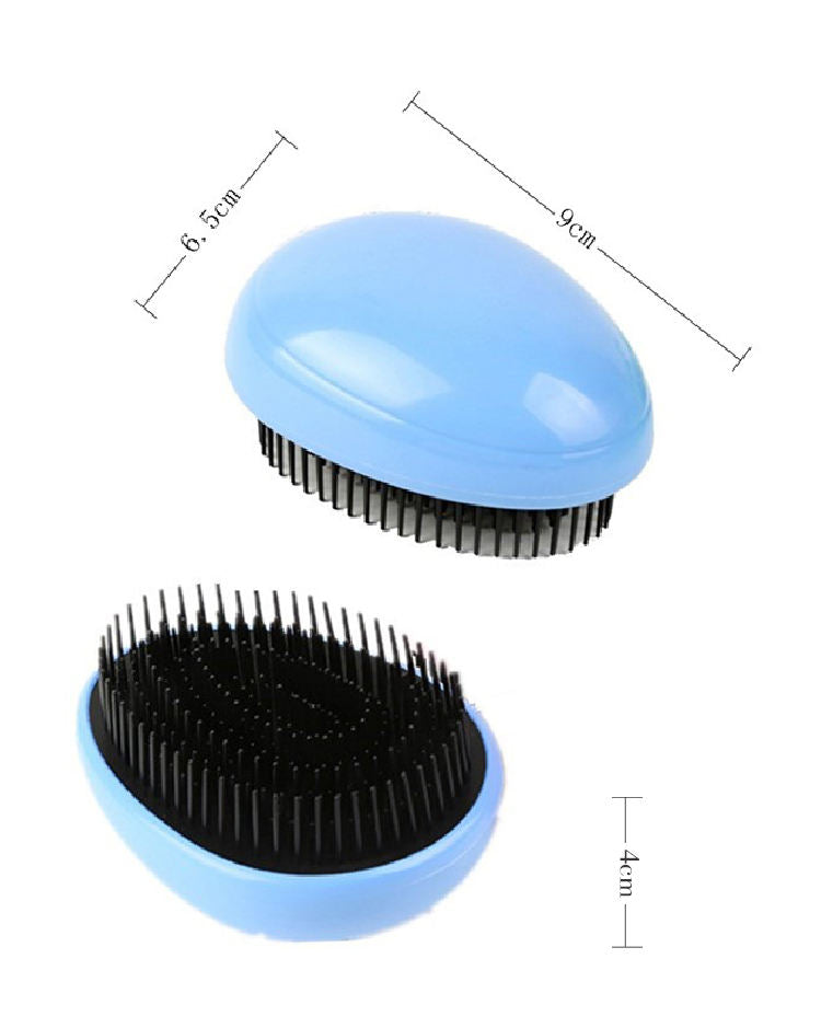 Hair Care Comb Massage Hairbrush Tangle Egg Shaped Detangling(Bulk 3 Sets)