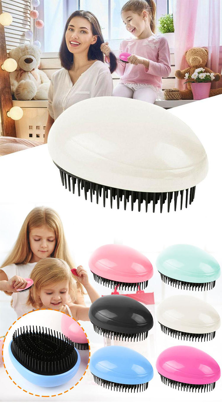 Hair Care Comb Massage Hairbrush Tangle Egg Shaped Detangling