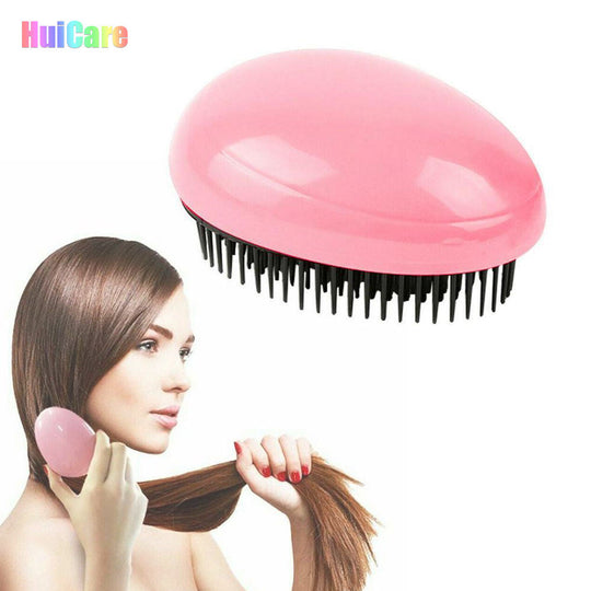 Hair Care Comb Massage Hairbrush Tangle Egg Shaped Detangling(Bulk 3 Sets)