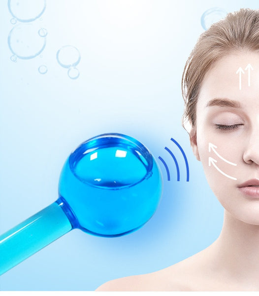 Cooling Ice Globes Facial Massager Tool face Neck lifting Body Cryo Sticks(2 Pcs)
