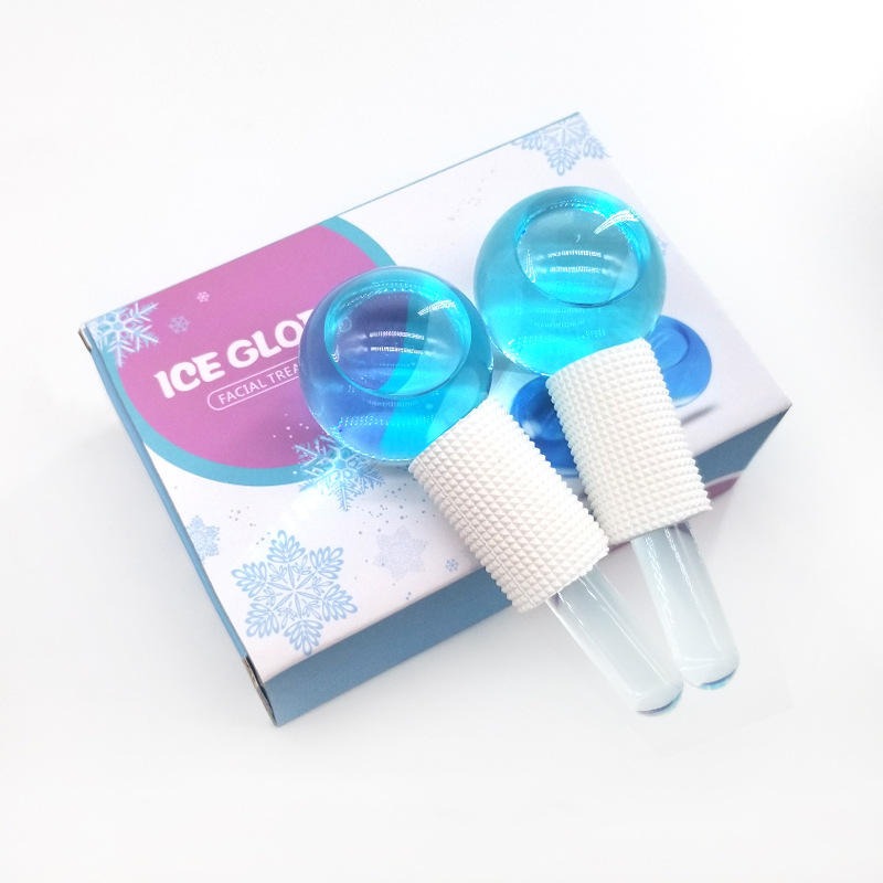 Cooling Ice Globes Facial Massager Tool face Neck lifting Body Cryo Sticks(2 Pcs)