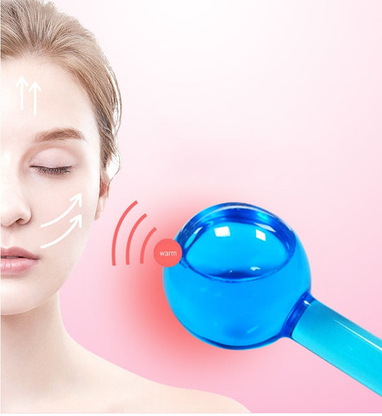 Cooling Ice Globes Facial Massager Tool face Neck lifting Body Cryo Sticks(2 Pcs)