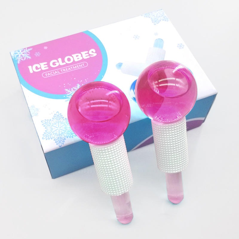 Cooling Ice Globes Facial Massager Tool face Neck lifting Body Cryo Sticks(2 Pcs)