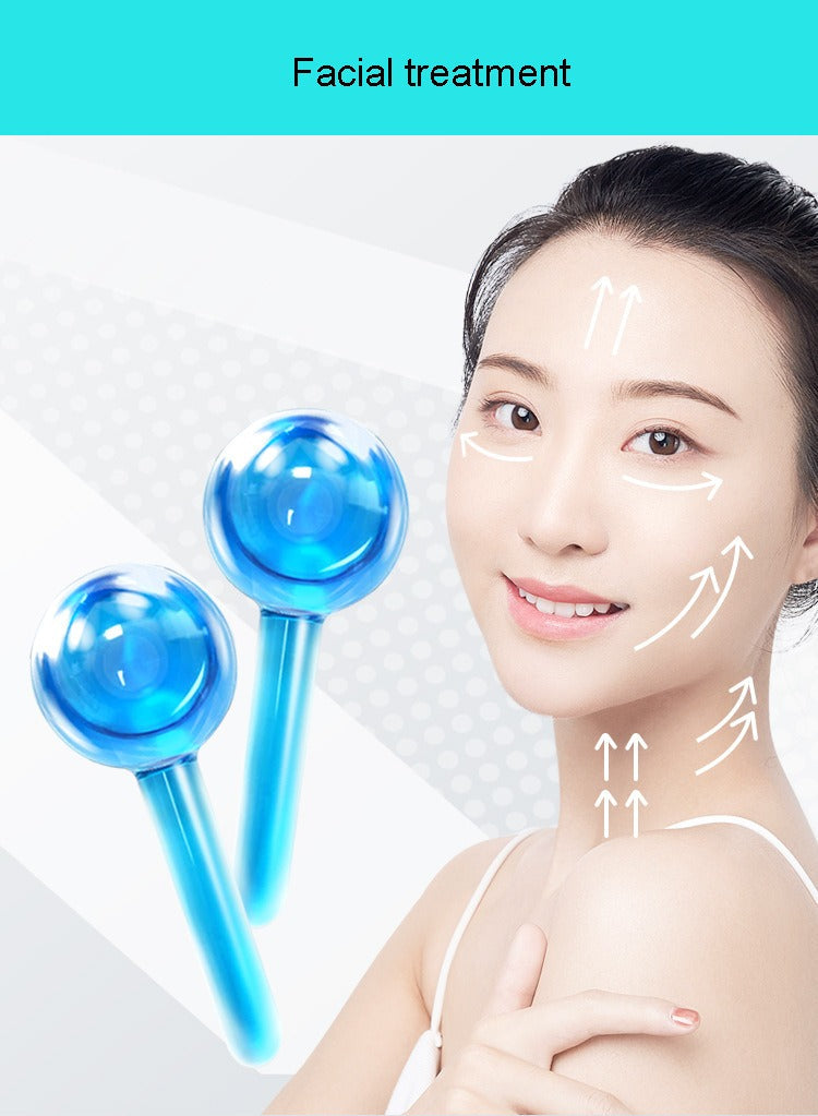 Cooling Ice Globes Facial Massager Tool face Neck lifting Body Cryo Sticks(2 Pcs)(Bulk 3 Sets)