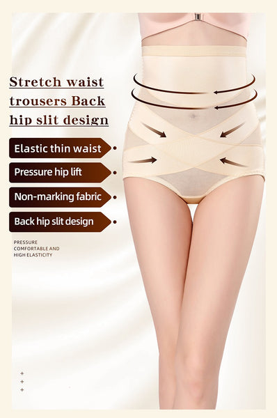 Women Double Tummy Control Butt Lifter Shapewear Panty Waist