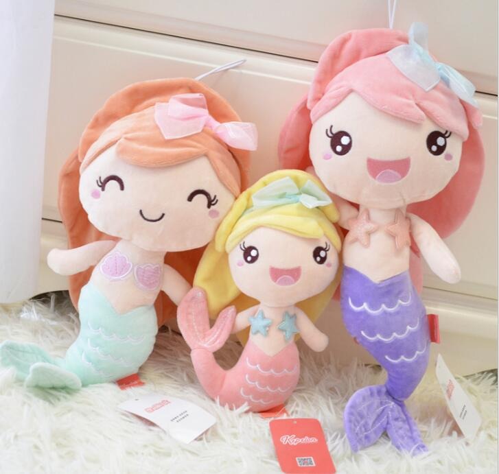 Lovely mermaid princess doll stuffed toy little girl(Bulk 3 Sets)