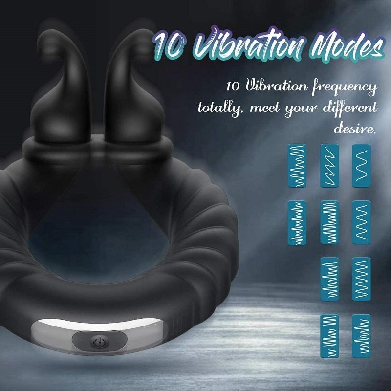 Ejaculation Delay Pleasure Penis Ring Vibrating Rings Sex Toys Men Vib VIGOR MARKET Ejaculation Delay Pleasure Penis Ring Vibrating Rings Sex Toys Men Vib VIGOR MARKET