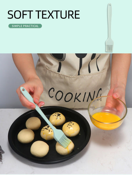 Baking Tools Spatula Brush Whisk Heat Resistant Silicone Scraper Baking Set for Kitchen(Bulk 3 Sets)