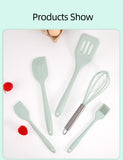 Baking Tools Spatula Brush Whisk Heat Resistant Silicone Scraper Baking Set for Kitchen