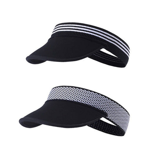 High elastic plain dry fit sport hat cap running sun visor(Bulk 3 Sets)