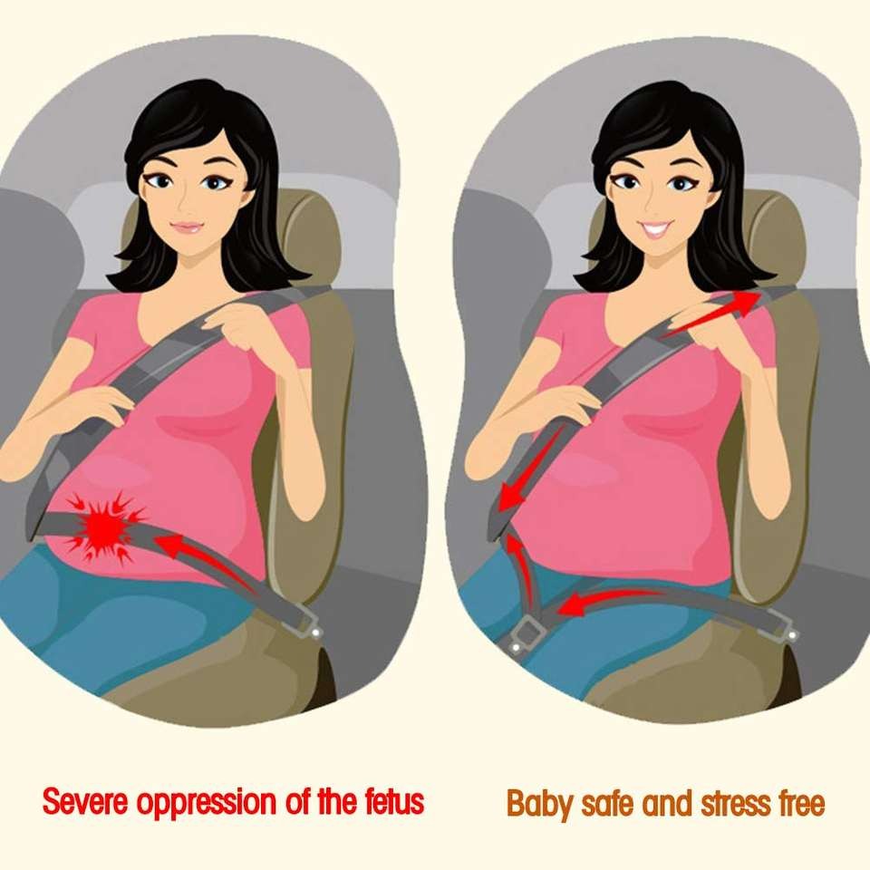 Pregnant Maternity Bump Seat Belt adjuster Comfortable Pregnancy Car Seat belt(Bulk 3 Sets)