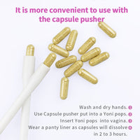 Yoni Pops Vagina Cleaning Pills Organic Boric Acid Capsules Vaginal Suppositories(10 Pack)