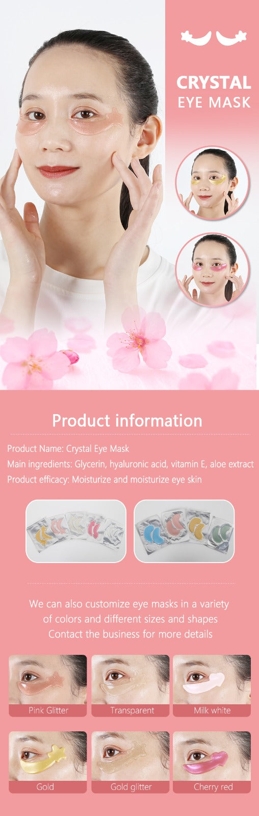 Hydrogel Eye Mask Patch Under Dark Circles Anti Aging Stars