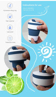 Travel Silicone Folding Cup(Bulk 3 Sets)