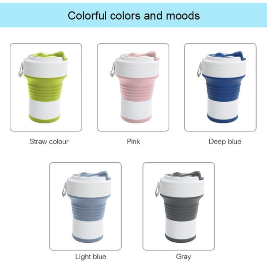 Travel Silicone Folding Cup(Bulk 3 Sets)