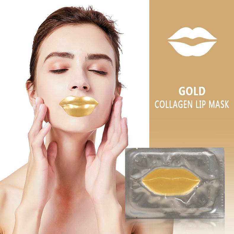 Premium Quality Moisturizing Collagen Crystal Lip Mask - Anti-Ageing (Gold-Lip Mask)