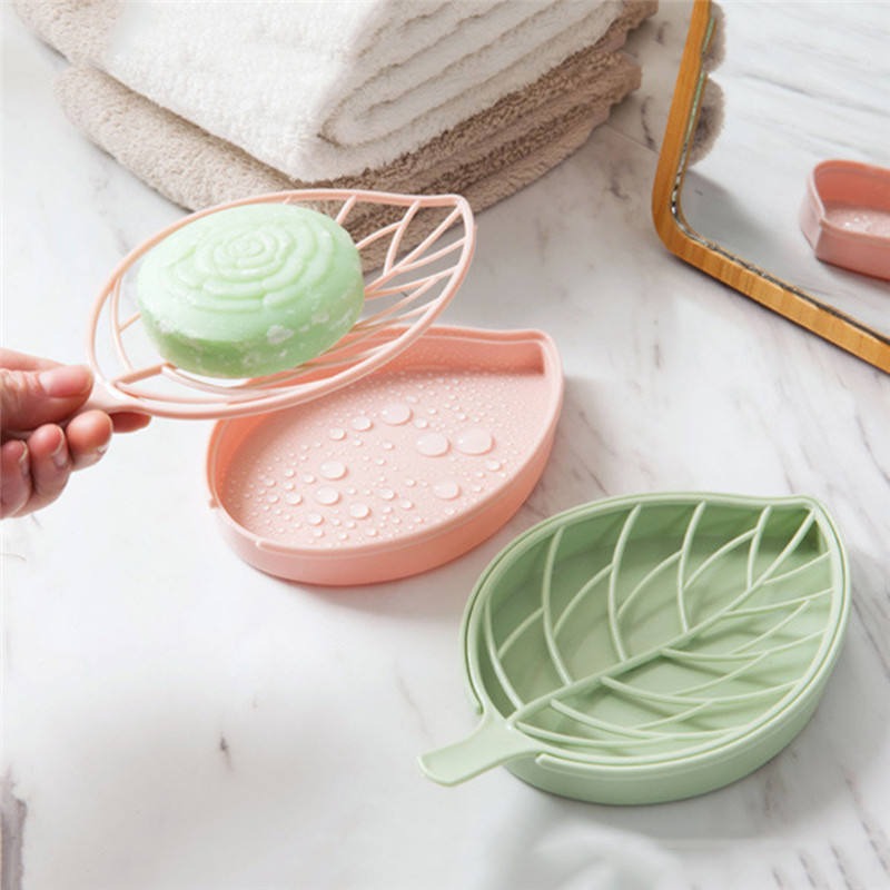 Classy Leaf shape holder Non slip soap dish