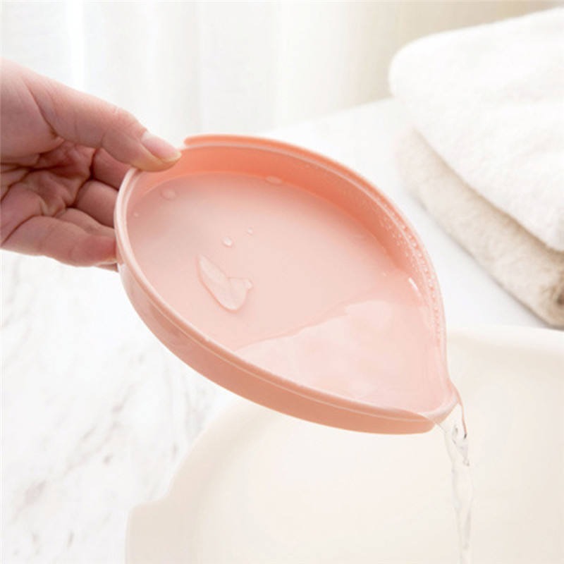 Classy Leaf shape holder Non slip soap dish(Bulk 3 Sets)