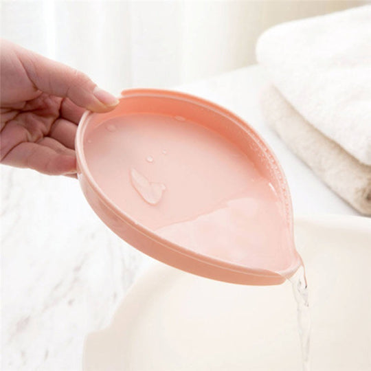 Classy Leaf shape holder Non slip soap dish