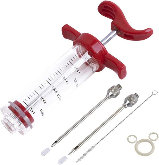 Meat Injector, Plastic Marinade Turkey Injector(Bulk 3 Sets)