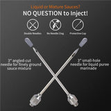 Meat Injector, Plastic Marinade Turkey Injector(10 Pack)