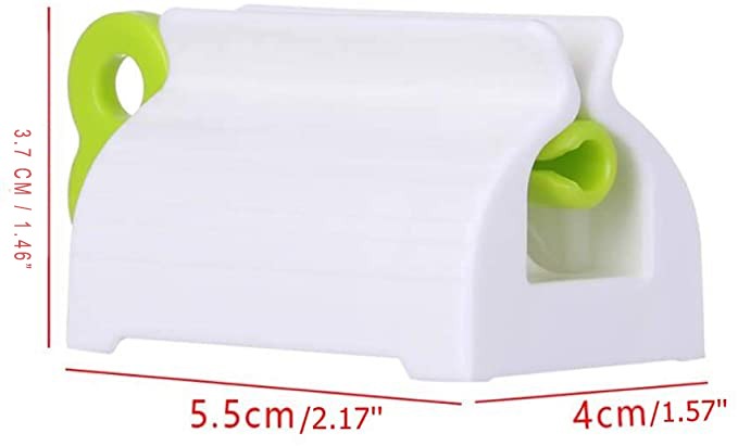 TableTop Toothpaste Tube Squeezer with Rolling squeezers Holder Dispenser(Bulk 3 Sets)