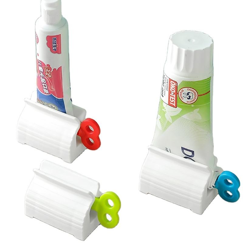 TableTop Toothpaste Tube Squeezer with Rolling squeezers Holder Dispenser