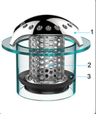 Kitchen Sink Drain Strainer Stainless Steel 304 Basket Drain Protector(Bulk 3 Sets)