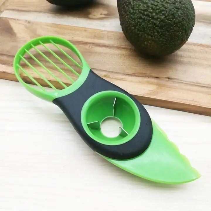 Multi Functional Plastic 3 in 1 Avocado Knife Avocado Cutter Slicer Kitchen Gadgets(10 Pack)