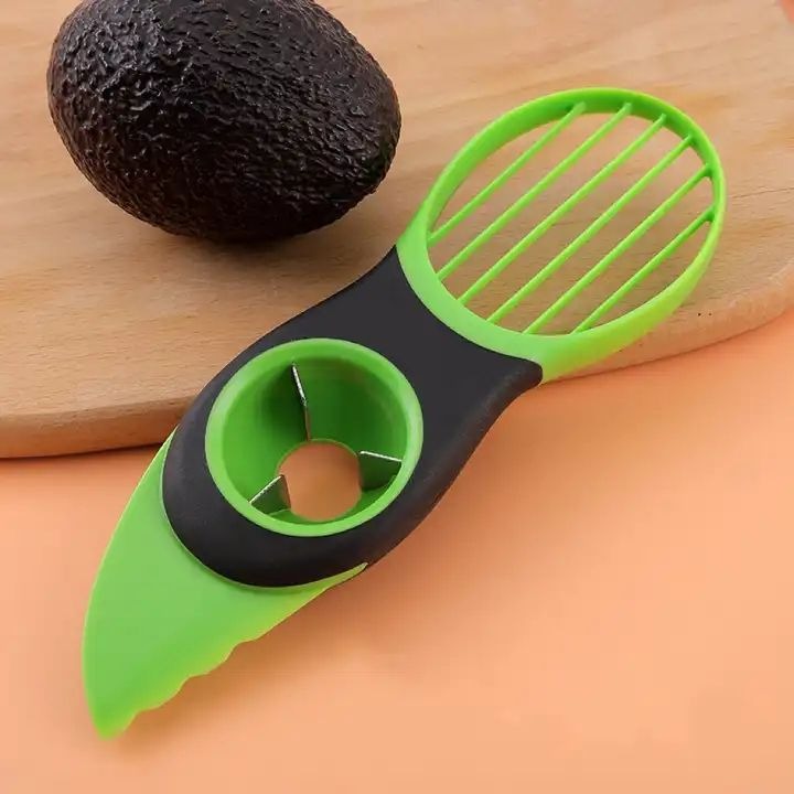 Multi Functional Plastic 3 in 1 Avocado Knife Avocado Cutter Slicer Kitchen Gadgets