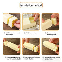 Butter Spreader and Butter Stick Holder, Spreads Butter Evenly On Pancakes, Waffles, Bagels, and Toast(Bulk 3 Sets)