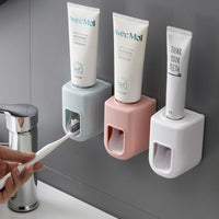 Simple Clean look Toothpaste Dispenser Wall Mount for Bathroom(Bulk 3 Sets)