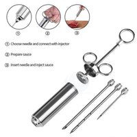 Meat Injector Kit Stainless Steel Food Syringe